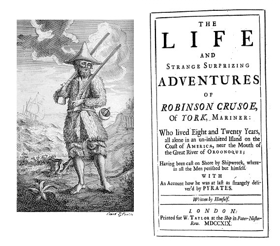 Daniel Defoe, Robinson Crusoe, vol.1 (London: W. Taylor, 1719).
